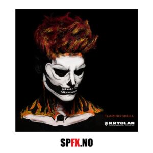 Kryolan - Sminkesett - THE FLAMING SKULL KIT