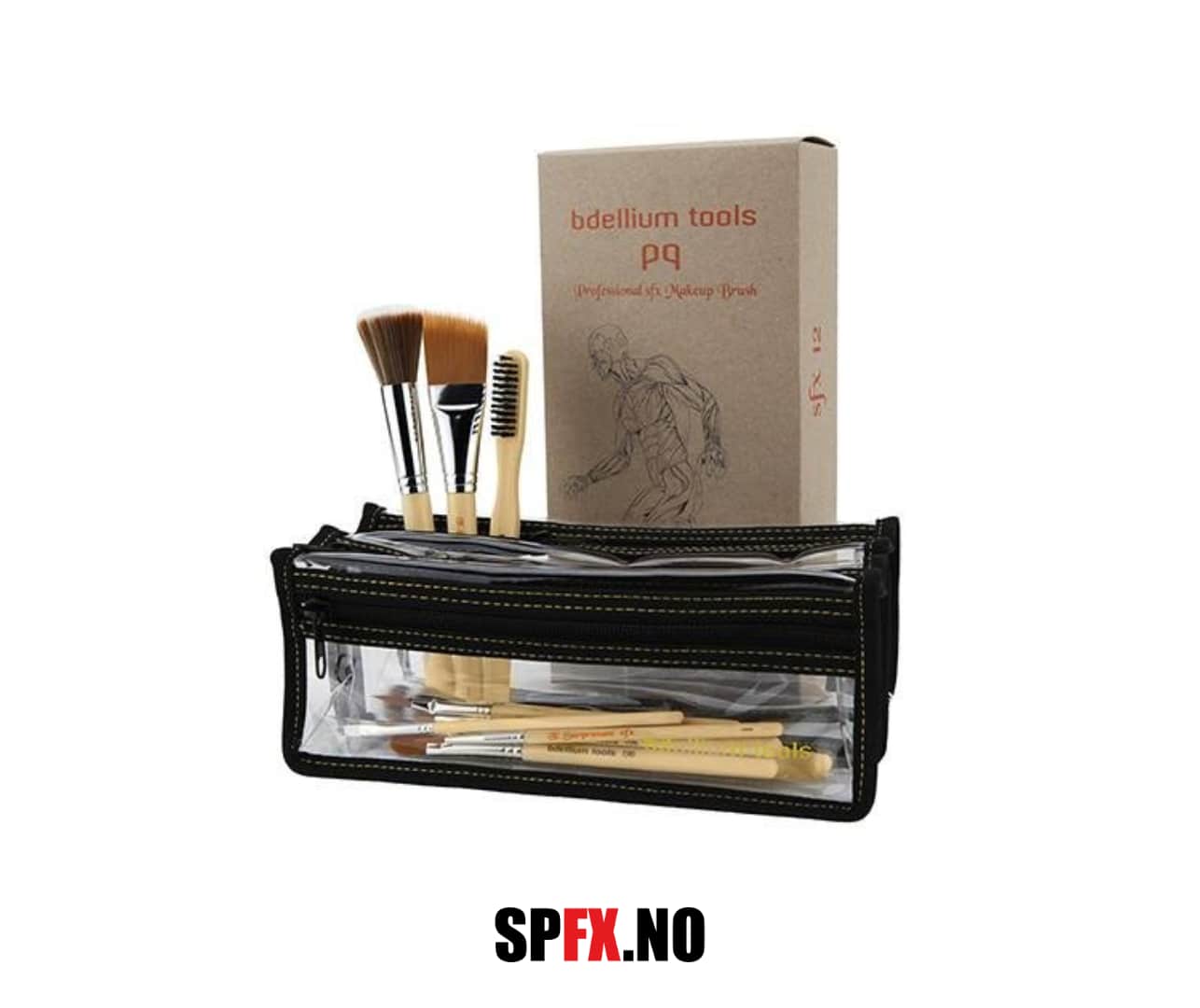 bdlellium-tools sfx sminkekoster sminkesett pakke teatersminke SPFX.NO sfx sminkebørste sett