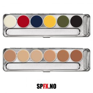 kryolan teatersminke rubber mask grease palett protesesminke FX sminke cosplay