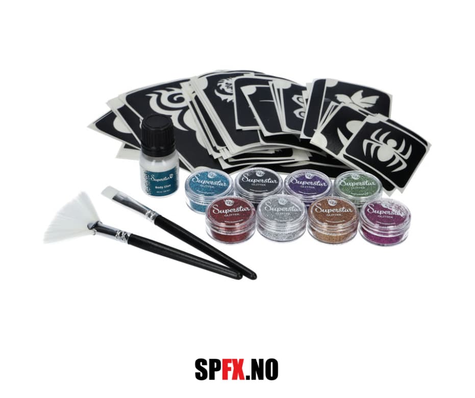 Superstar - Big Party Professional Kit - Glittertatoveringssett