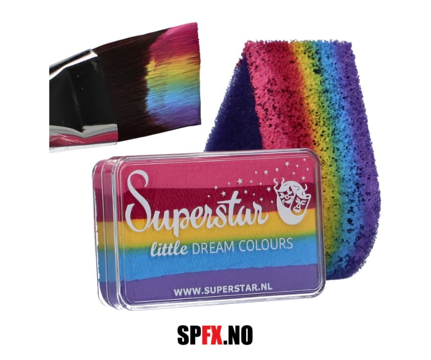 Superstar Ansiktsmaling - Splitcake - Little Rainbow