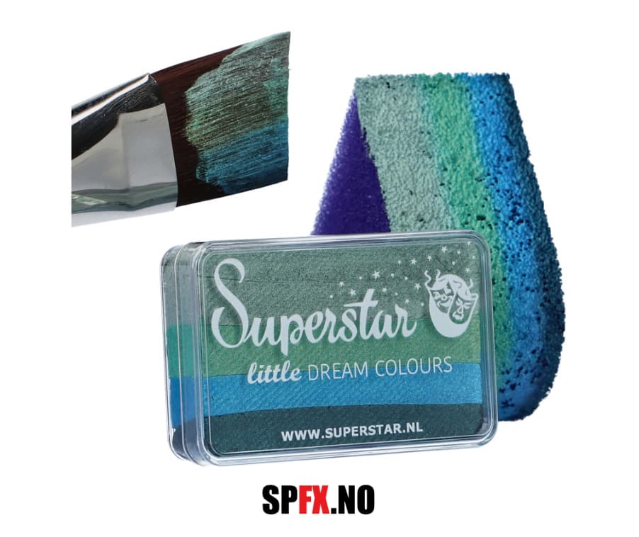 Ansiktsmaling Superstar Splitcake - Little Ocean inneholder farger i blåtoner