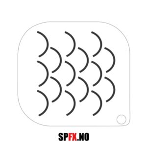 Grimas Teatersminke - Makeup Template | Sjablong - 71 - Havfruehud